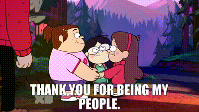Thank you gif from Gravity Falls