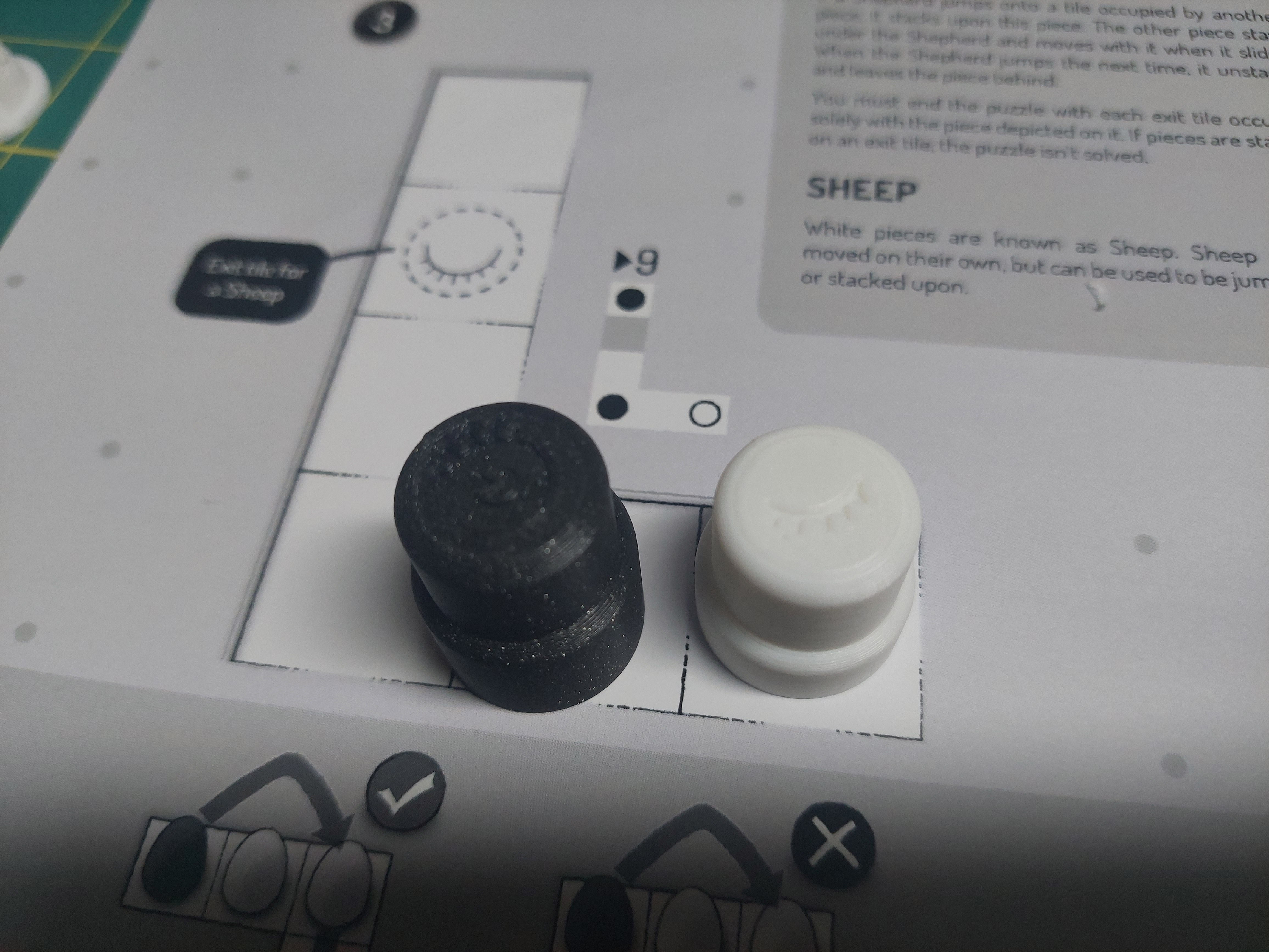 Printed demo figures